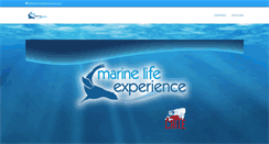 Desktop Screenshot of marinelifeexperience.net
